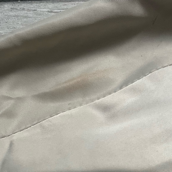 Banana Republic Cream Tan Bubble Hem Long Sleeve Rain Jacket Fall Size XL - Picture 7 of 9